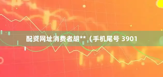 配资网址消费者胡**（手机尾号 3901